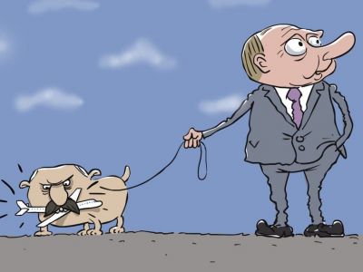 "Когда хозяин недоглядел - случай с самолетом в Минске". Карикатура С.Елкина: dw.com "Когда хозяин недоглядел - случай с самолетом в Минске". Карикатура С.Елкина: dw.com